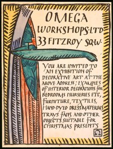 Invitación para el Taller Omega de Roger Eliot Fry